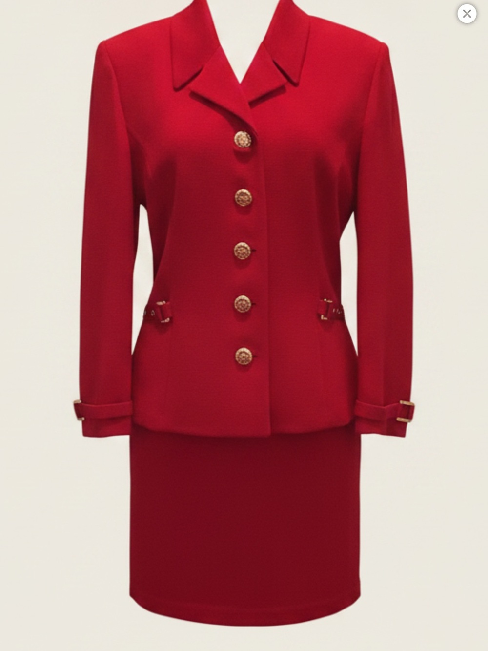 St. John Collection Knit Vintage Jacket & Skirt Set